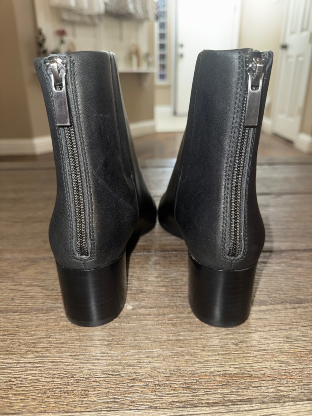 ABEO Plaza Back Zip Boot Black Leather - Picture 4 of 9